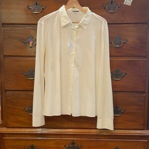 Jil Sander Cream Button-Up Shirt